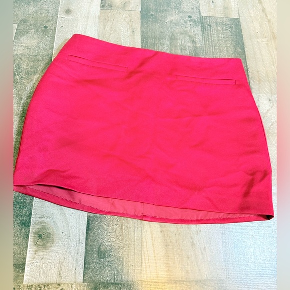 nakedvice Dresses & Skirts - Naked Vice Red Mini Skirt‎ S Y2K Satin Party Skirt Clubwear Going Out Slip Skirt